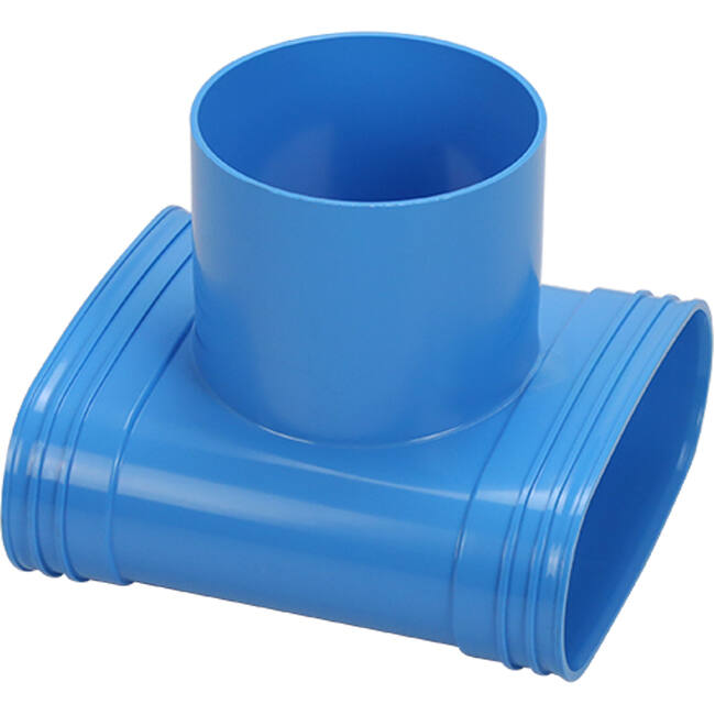 Wavin Ventiza PVC T-piece oval 195x80 mm with diameter 160 mm M/M/M
