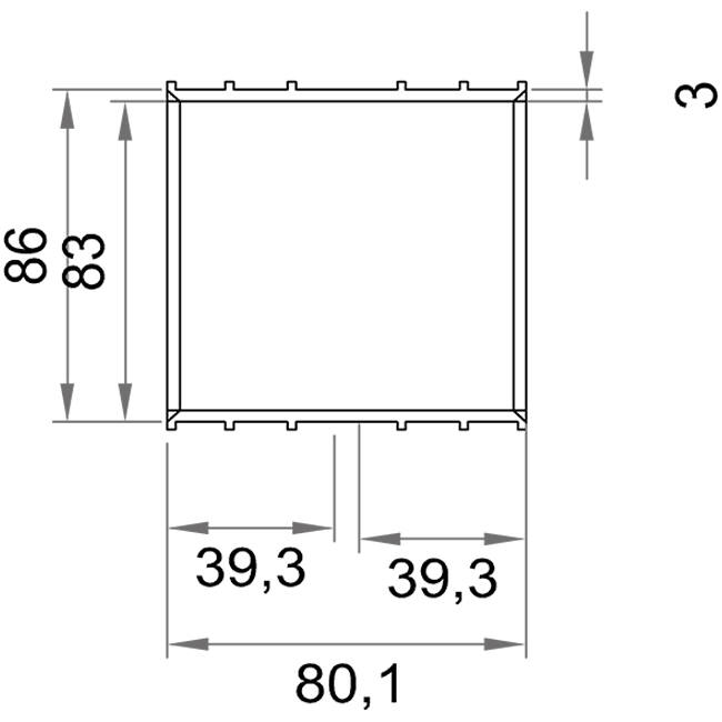 Wavin Ventiza Glue Socket PVC Oval 195x80 mm M/M