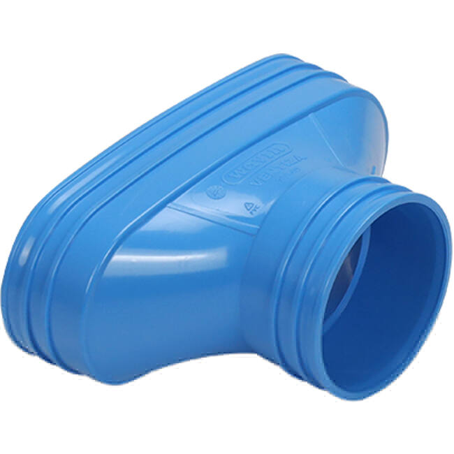 Wavin Ventiza Transition PVC Oval 195x80 mm to 80 mm M/M