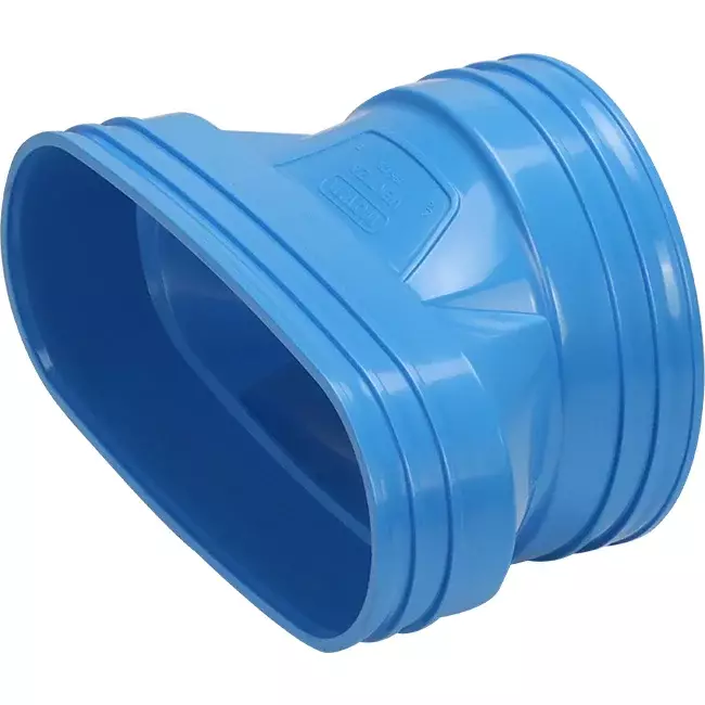 Wavin Ventiza Transition PVC Oval 235x80 mm to 160 mm M/M