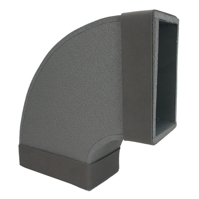 Thermoduct flat duct elbow 90 degrees 300x80 mm horizontal