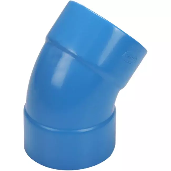 Wavin Ventiza 45 degrees PVC bend round with diameter 125 mm M/M