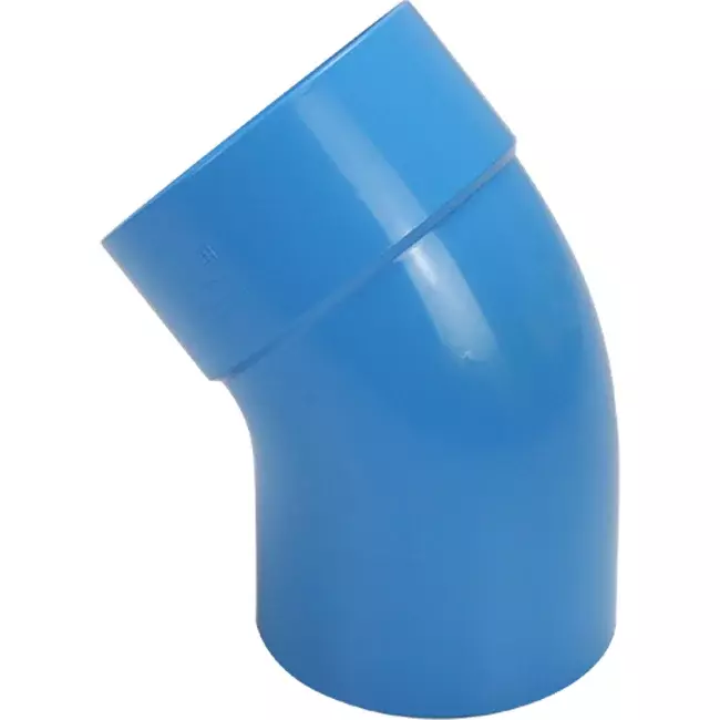 Wavin Ventiza 45 degrees PVC bend round with diameter 125 mm M/S