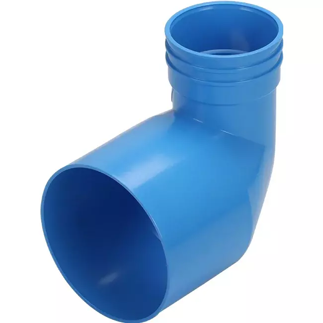 Wavin Ventiza end piece 90 degrees PVC Round 125x80x70 mm M/M