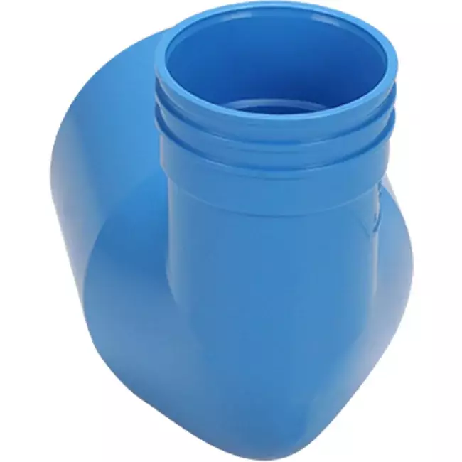 Wavin Ventiza end piece 90 degrees PVC Round 125x80x70 mm M/M