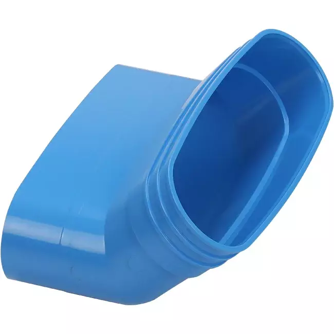 Wavin Ventiza Elbow 45 degrees PVC oval 195x80 mm vertical M/S