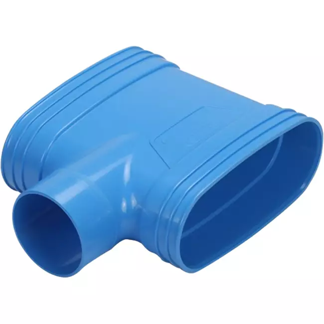 Wavin Ventiza PVC T-piece oval 195x80 mm M/M/M