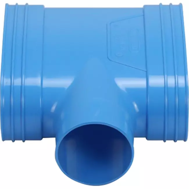 Wavin Ventiza PVC T-piece oval 195x80 mm M/M/M