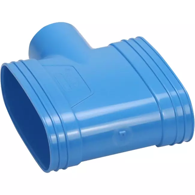 Wavin Ventiza PVC T-piece oval 195x80 mm M/M/M