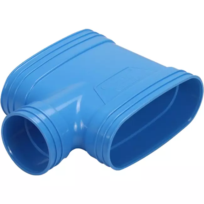 Wavin Ventiza PVC T-Piece Oval 195x80 mm M/M/M