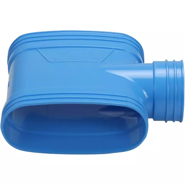 Wavin Ventiza PVC T-Piece Oval 195x80 mm M/M/M