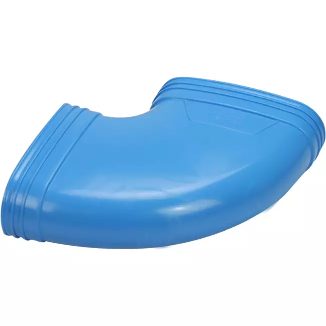 Wavin Ventiza Elbow 90 degrees PVC oval 195x80 mm horizontal M/M