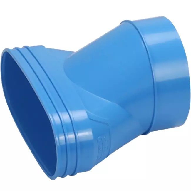 Wavin Ventiza Transition PVC Oval 195x80 mm to 125 mm Eccentric M/S