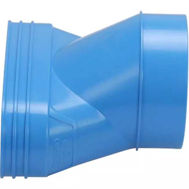 Wavin Ventiza Transition PVC Oval 195x80 mm to 125 mm Eccentric M/S