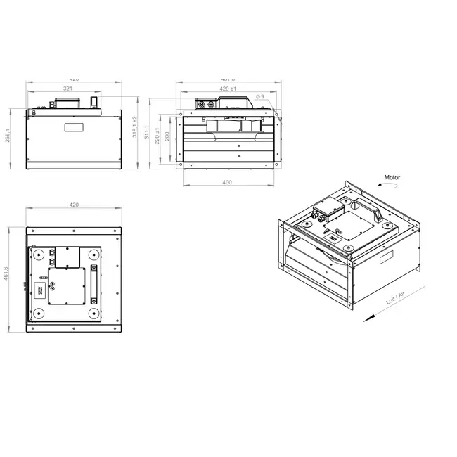 Duct fan insulated energy efficient - KVRI 4020 EC 32