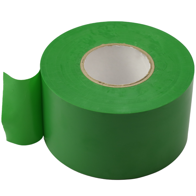 PVC tape green 50 mm wide - roll 33 m