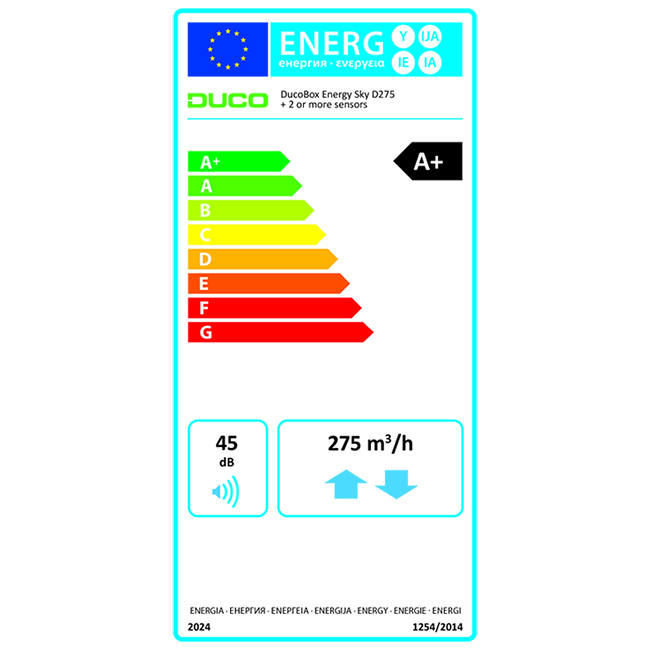 DucoBox Energy SKY D275 - plug type G