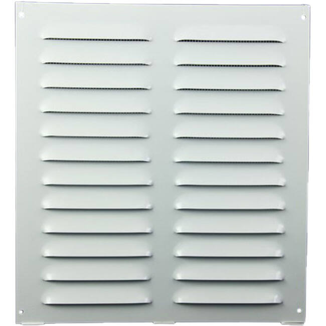 Metal ventilation grille rectangular 260x280 white - MR2628
