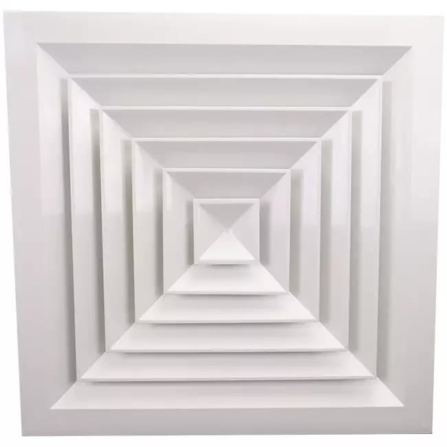 Blade ceiling diffuser with 4-way air distribution - MDCD4-375/520