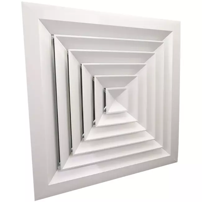 Blade ceiling diffuser with 4-way air distribution - MDCD4-375/520