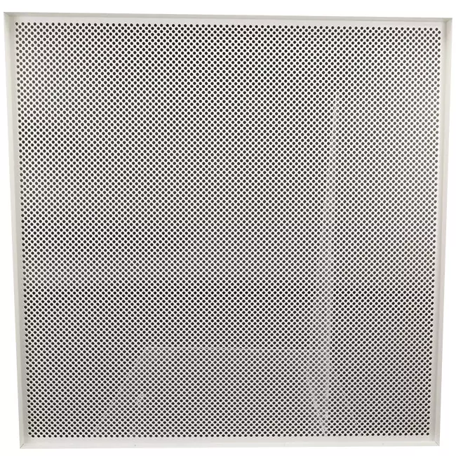 Perforated ceiling panel 600x600 mm for insertion into suspended ceilings - RAL9010