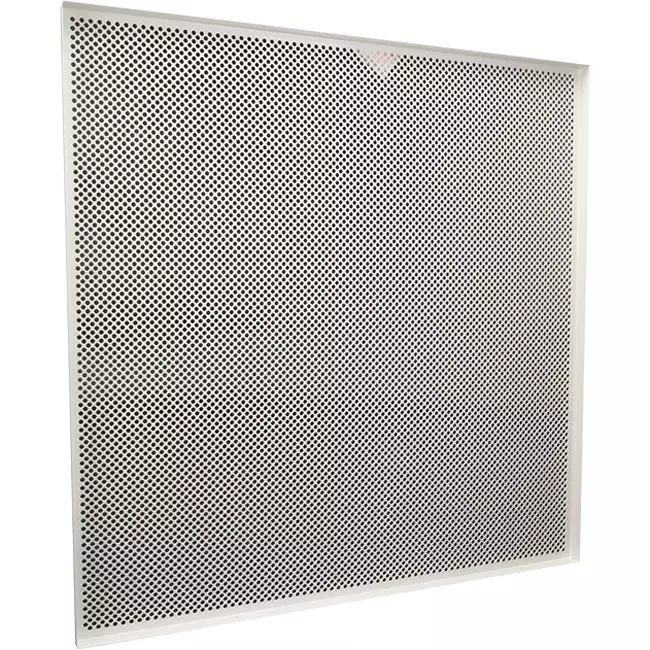 Perforated ceiling panel 600x600 mm for insertion into suspended ceilings - RAL9010