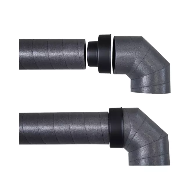 Ubbink Aerfoam 45 degree bend 160 mm