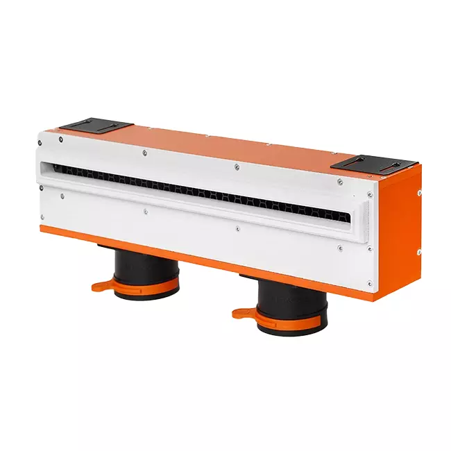 Ergovent drop-in frameless louvre 500 mm with connection diameter 75 mm - standard
