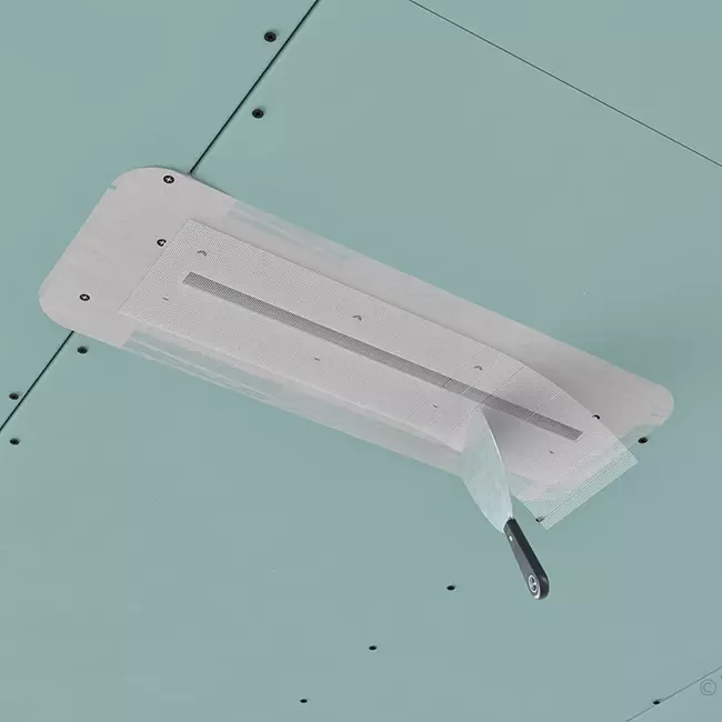 Ergovent drop-in frameless louvre 500 mm with connection diameter 75 mm - standard