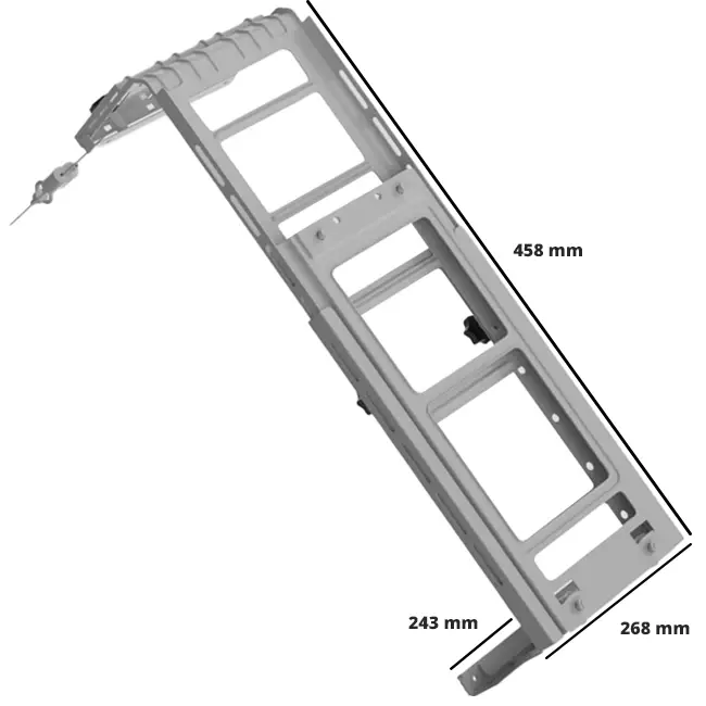 Midea Portasplit bracket for French balcony