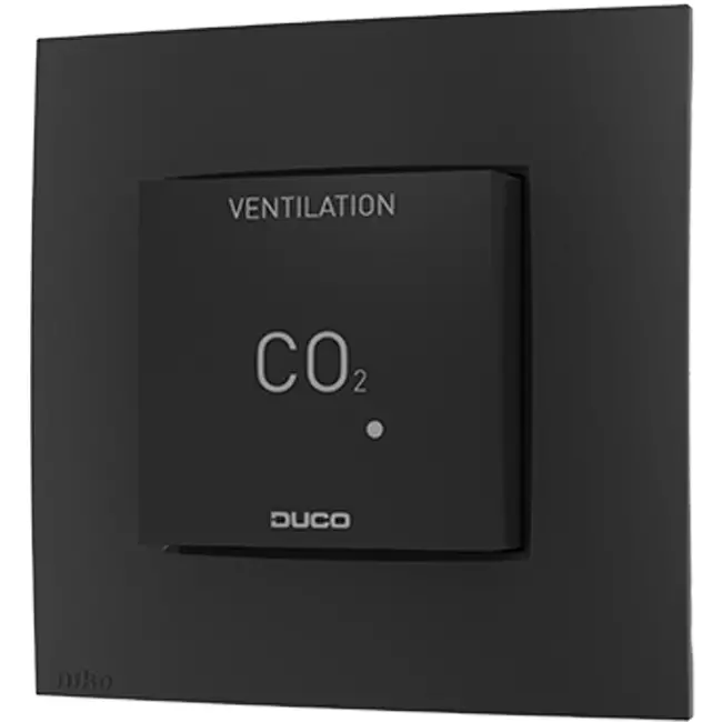 Duco CO2 room sensor without control RF/Wired black