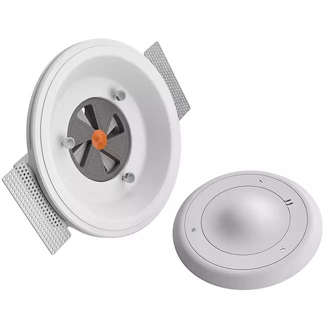 Ergovent Insertable Frameless Round Ventilation Valve, 100 mm - with Coanda Effect