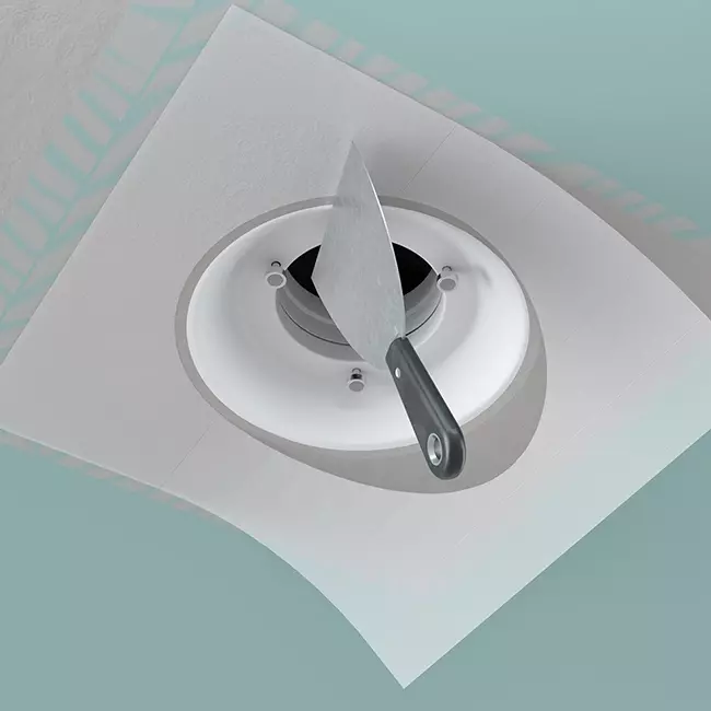 Ergovent Insertable Frameless Round Ventilation Valve, 100 mm - with Coanda Effect