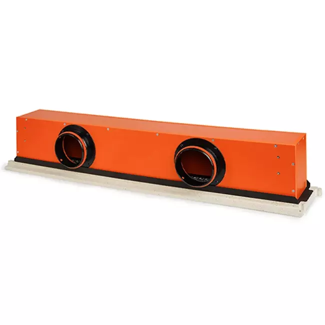 Ergovent plasterable frameless louvre 1050 mm with connection diameter 125 mm - air conditioning - 2 slots
