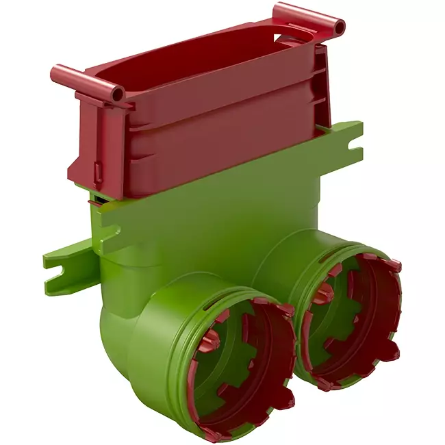 Ubbink Air Excellent 2x 34C - 45SC bend 90° reducer