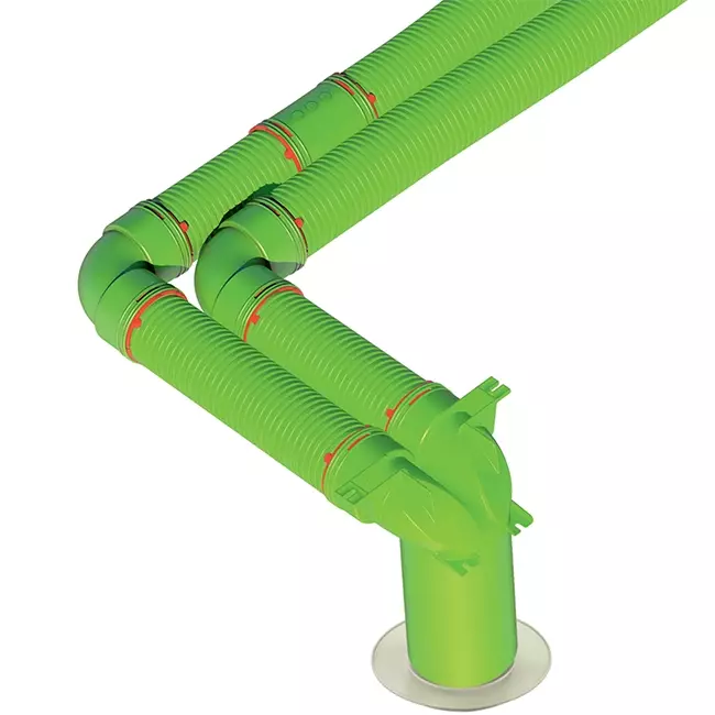 Ubbink Air Excellent 48C bend 90° connector