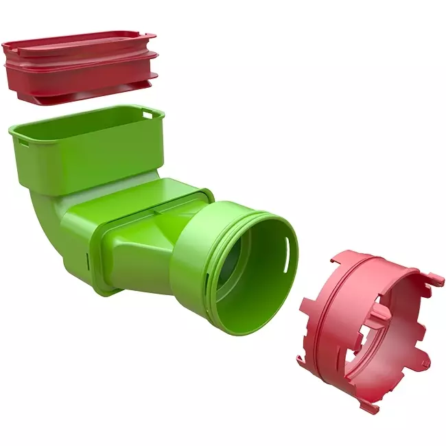 Ubbink Air Excellent 48C - 55SC bend 90° reducer - vertical
