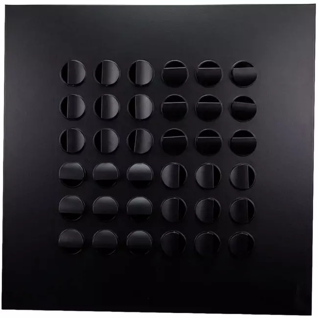 Multinozzle ceiling diffuser 596x596 mm - MN24 RAL9005 30% glossy