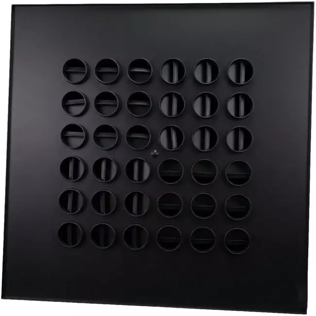 Multinozzle ceiling diffuser 596x596 mm - MN24 RAL9005 30% glossy