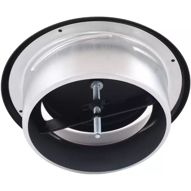 Ventilation exhaust valve 200 mm metal - E-DVS200 RAL9005 30% glossy