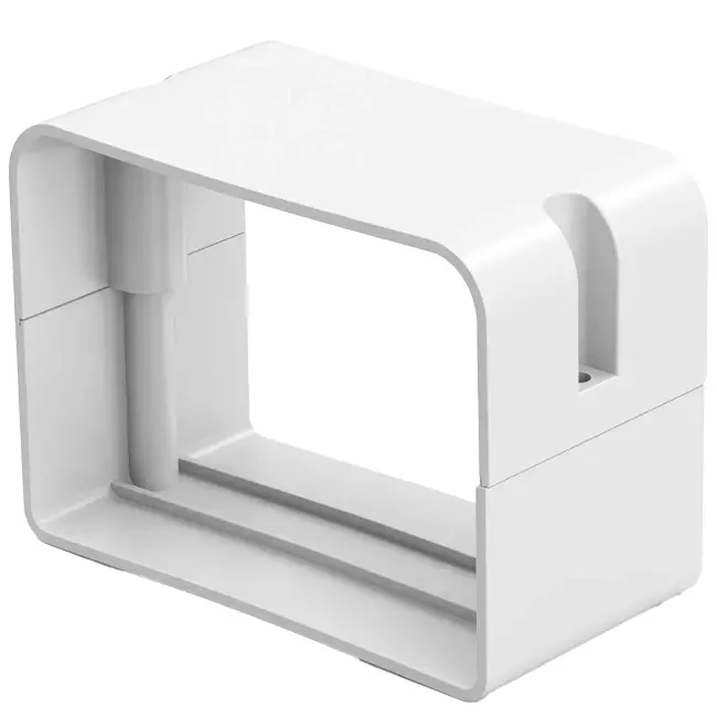 ClimaConnect connector for mounting duct 75 mm - RAL 9010