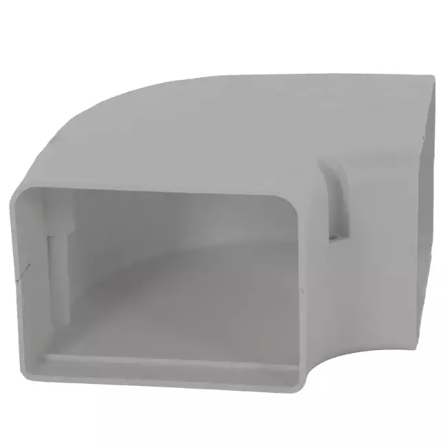 ClimaConnect 90° flat bend for mounting duct 100 mm - RAL 9010