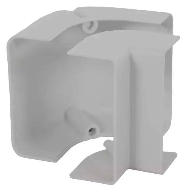 ClimaConnect outer bend for mounting duct 75 mm - RAL 9010