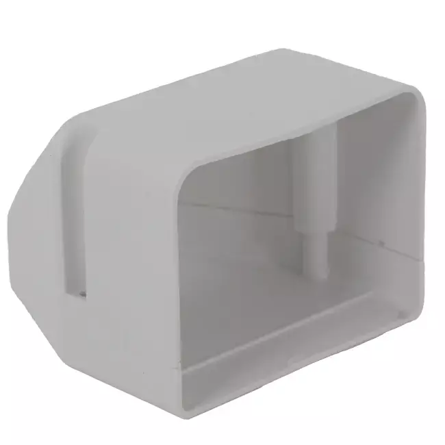 ClimaConnect end piece for mounting duct 75 mm - RAL 9010