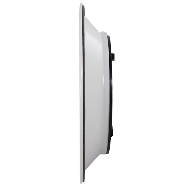 Round ceiling grille with fixed pattern, Ø 250 mm - RAL9010