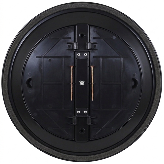 Ceiling diffuser round with fixed pattern Ø 250 mm - RAL9005 30% gloss