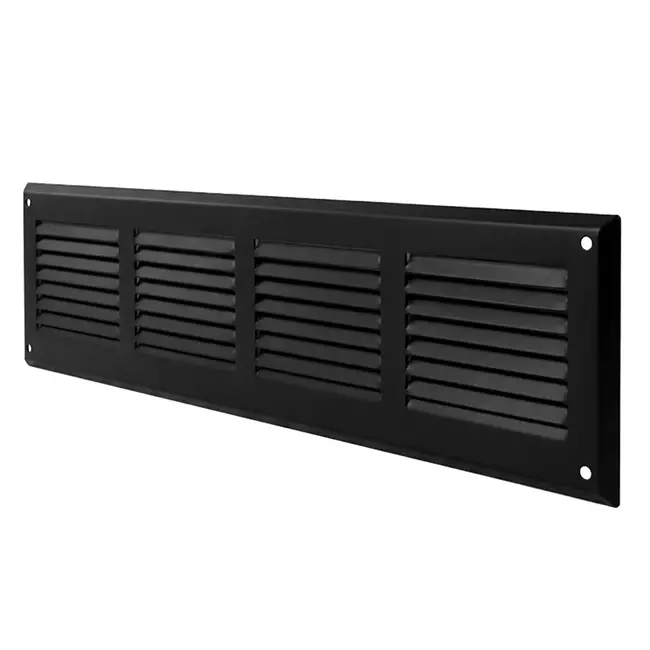Wall grille 500x150mm aluminum - RAL9005 30% glossy