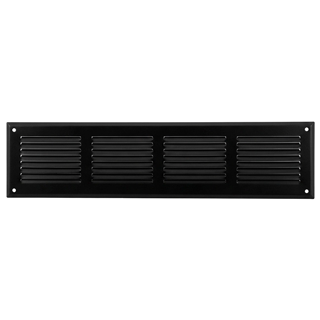 Wall grille 500x150mm aluminum - RAL9005 30% glossy