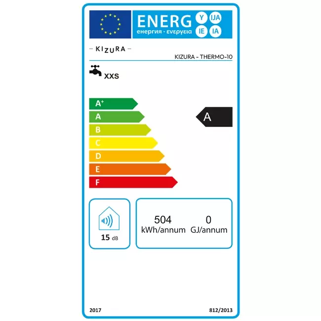 Kizura Close-in Electric Kitchen Water Heater 10L