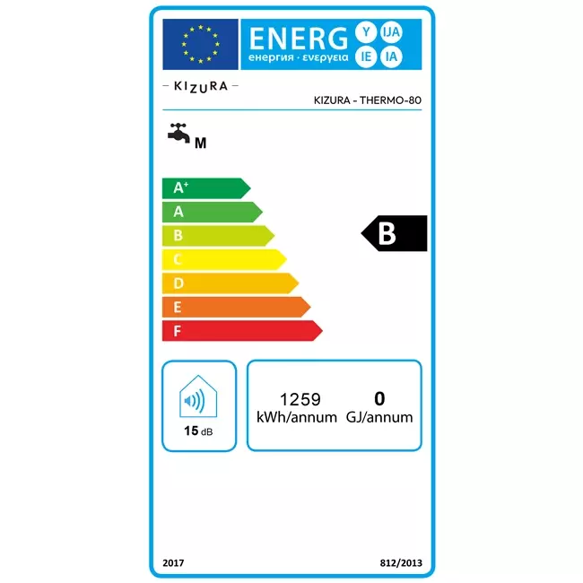 Kizura electric hot water heater 80L